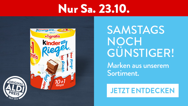 Samstags noch günstiger!