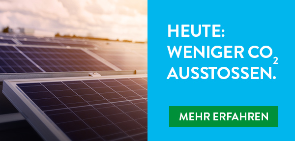 Heute: Weniger CO2 ausstoßen. Mehr erfahren.