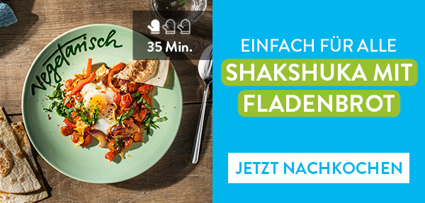 Einfach für alle. Shakshuka mit Fladenbrot. Schwierigkeitsgrad: Einfach, Zubereitungszeit: 35 Min. Jetzt nachkochen.