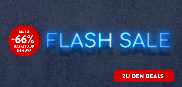 Flash Sale bis zu 66 % Rabatt auf den UVP.