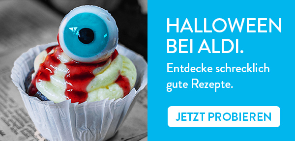 Halloween bei ALDI. Entdecke schrecklich gute Rezepte. Jetzt probieren.