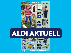 Titelblatt des Online Prospekt ALDI AKTUELL mit den Angeboten ab Mo.17.10.