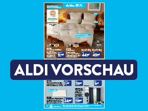 Titelblatt des Online Prospekt ALDI VORSCHAU mit den Angeboten ab Mo. 07.11.